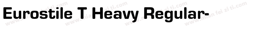 Eurostile T Heavy Regular字体转换